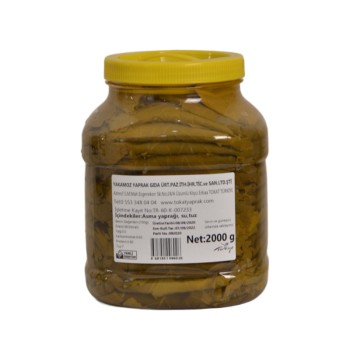 Erbaa Salamura Asma Yaprağı 2000 gr Pet Ambalaj